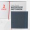 8.5" x 8.5" Watercolor Book (2 Pack, 76 Sheets Each) - 110lb (230 GSM) Linen-Bound Hardcover Artist Paper Pads - Acid-Free Cold-Pressed Watercolor Paper Pad Mixed Media